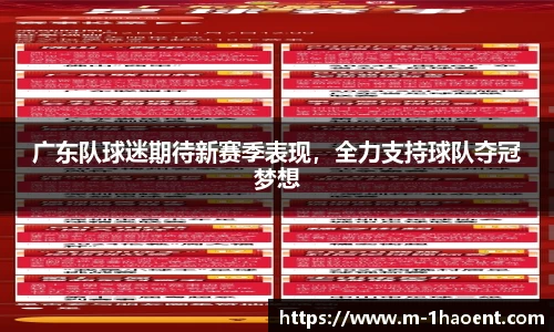 广东队球迷期待新赛季表现，全力支持球队夺冠梦想